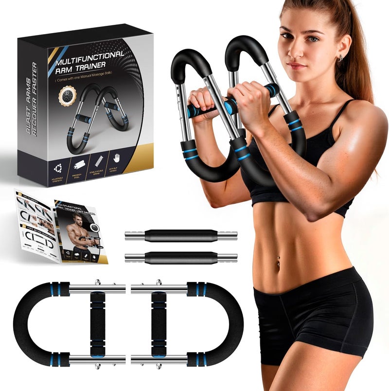 IAULF Twister Arm Trainer, Adjustable Twister Arm Chest & Arm Workout Equipment for Men & Women, Ergonomic Detachable Arm Trainer Home Gym Strength Trainer with Anti-Slip Handles & Carry Bag - Image 1